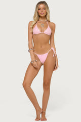 Naomey Sequin Triangle Bikini Top