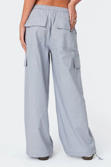 Phoenix Linen Look Cargo Pants
