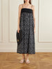 Danielle floral-print lace-trimmed cotton maxi dress