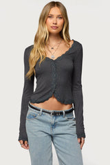 Gayle Lacey Button Up Top
