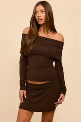 Habiba Foldover Off Shoulder Top