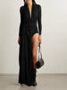 Draped ruched stretch-jersey maxi dress