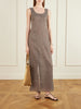 Isadora striped linen maxi dress