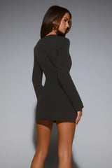 Silhouette Society Tailored Long Sleeve Mini Dress Black