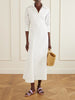 Groovy cotton-poplin maxi dress