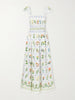 Tropical Porcelain printed cotton-poplin maxi dress