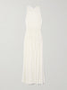 Gathered jersey maxi dress