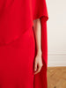 Clementine draped silk-crepe maxi dress