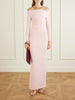 Sabina off-the-shoulder stretch-crepe maxi dress