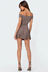 Tala Belted Off Shoulder Mini Dress