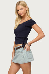 Marula Wide V Neck Top