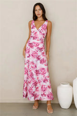 Sunset Radiance Maxi Dress Pink