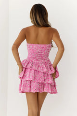 Pretty Priority Strapless Mini Dress Pink