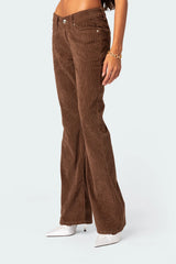 Corduroy Bootcut Flared Pants