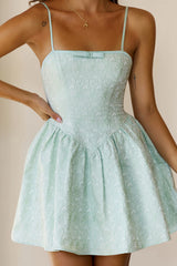 Through The Vines Mini Dress Sage