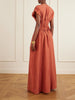 Elena gathered woven maxi dress