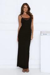 Secret Flame Lace Maxi Dress Black
