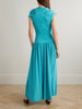 Victoria draped stretch-jersey maxi dress