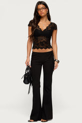 Junipar Waist Tie Flared Pants