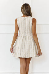 Isabelli Tweed Mini Dress Ivory