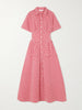 Boogie Woogie Bugle Boy gingham cotton-seersucker maxi shirt dress