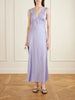 Lysandra lace-trimmed satin maxi dress