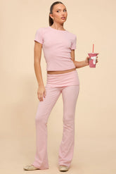 Ivanne Foldover Flared Pants