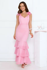 Pretty In Party Maxi Dress Pink