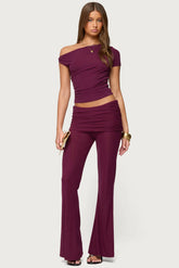 Halli Foldover Mini Skirt Pants