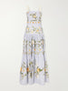Cinefila floral-printed linen maxi dress