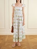 Tropical Porcelain printed cotton-poplin maxi dress
