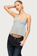 Kelli Floral Babydoll Tank Top