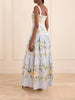 Cinefila floral-printed linen maxi dress