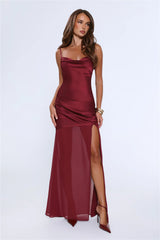 Nighttime Spark Maxi Dress Wine