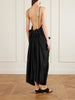 Kent draped satin maxi dress