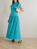 Victoria draped stretch-jersey maxi dress