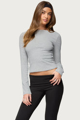 Loria Striped Boat Neck Top