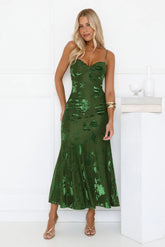 Wildflower Vibe Maxi Dress Green