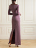 Sabina off-the-shoulder stretch-crepe maxi dress