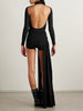 Draped ruched stretch-jersey maxi dress
