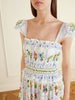 Tropical Porcelain printed cotton-poplin maxi dress