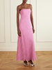 Cassie strapless bead-embellished crinkled modal-blend organza maxi dress