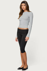 Loria Striped Boat Neck Top