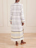 Theodora striped linen maxi dress
