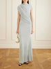 Saffron gathered jersey maxi dress