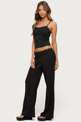 Bronte Grommet Straight Leg Sweatpants