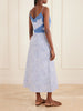 Palmira floral-print lace-trimmed cotton maxi dress