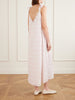 Marylin gingham lace-trimmed cotton maxi dress