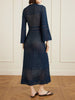 Madone open-knit cotton-blend maxi dress