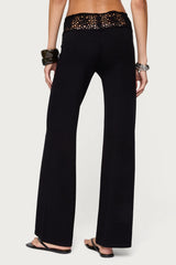 Kirsty Crochet Waist Knit Pants
